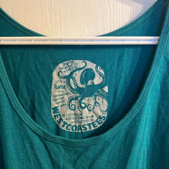 Westcoastees CAMP tank top, Teal, Size XL - Picture 3 of 3